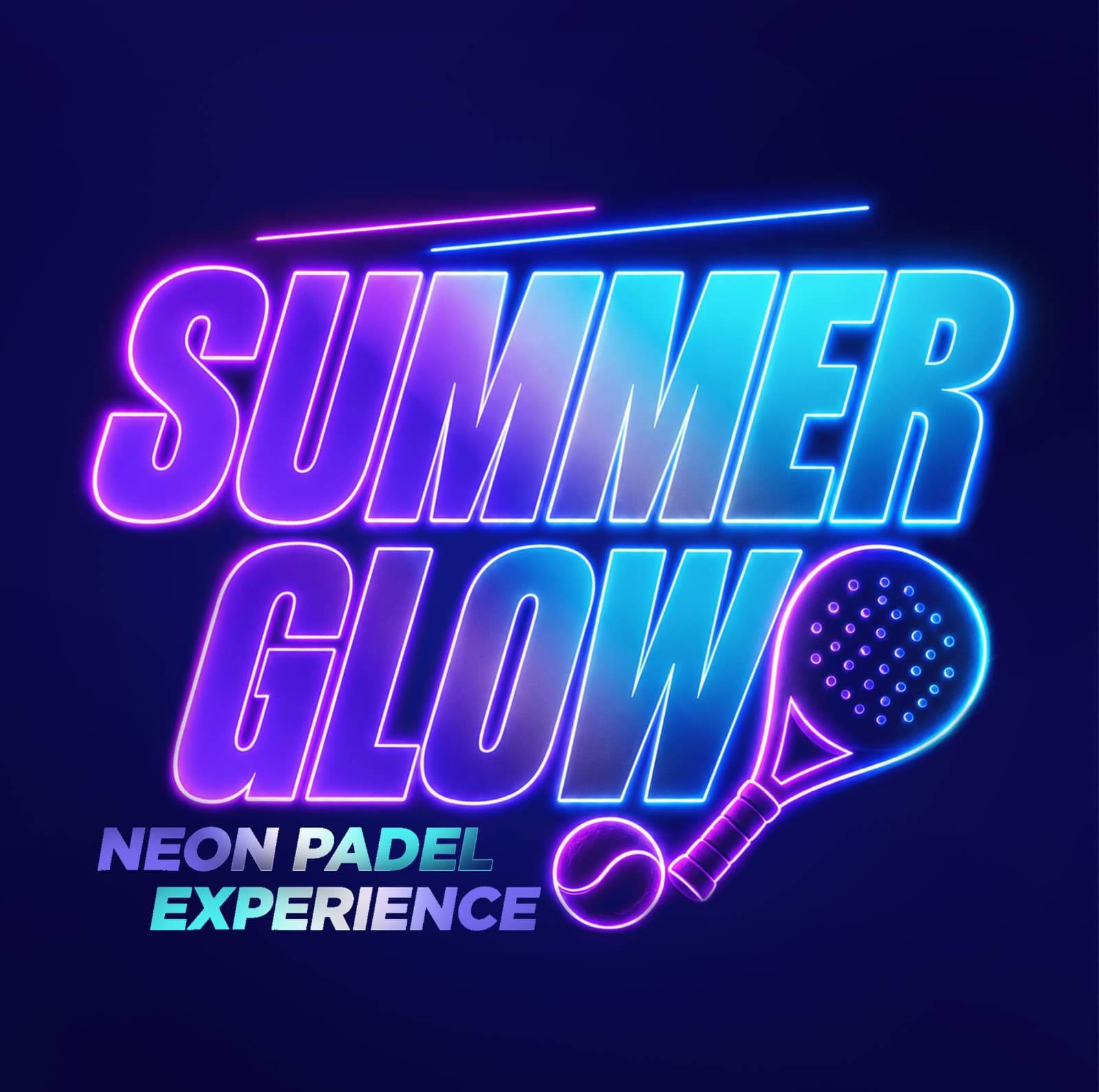 Summer Glow — Neon Padel Experience